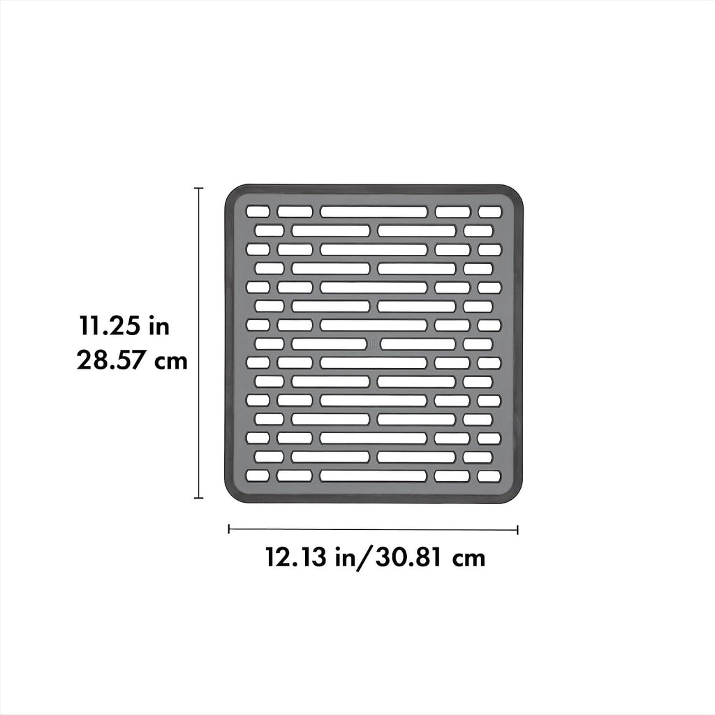 OXO Good Grips Small Kitchen Sink Mat with Drain Holes, Silicone Sink Mat