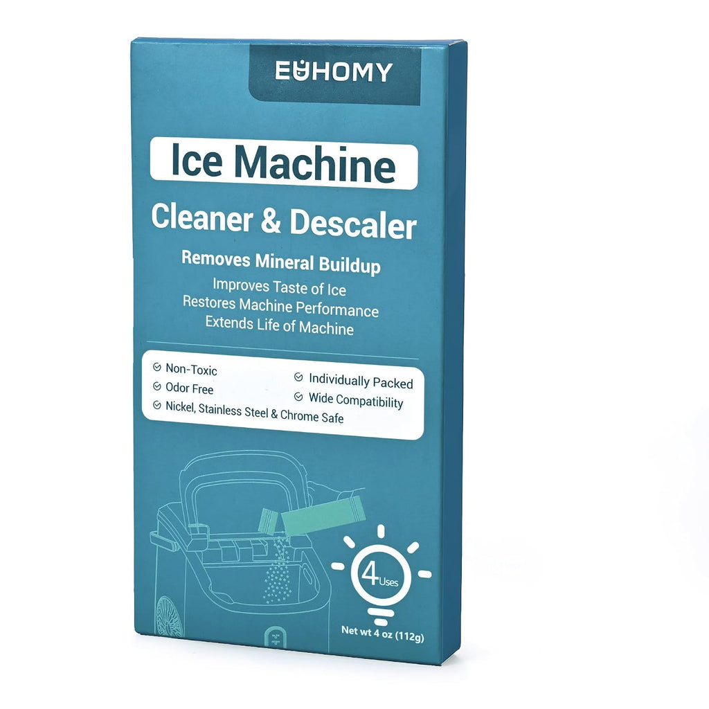 EUHOMY Ice Maker Cleaner & Descaler, 4 Uses & Individually Packed