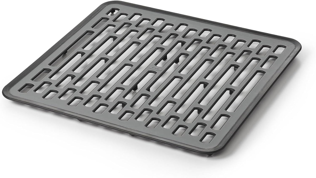OXO Good Grips Small Kitchen Sink Mat with Drain Holes, Silicone Sink Mat