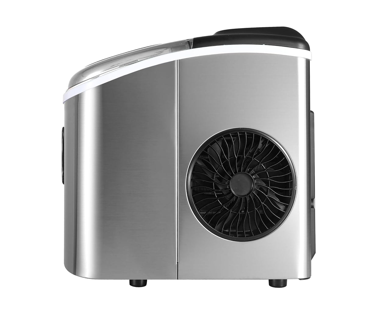Frigidaire EFIC103-AMZ-SC Counter Top Maker with Over-Sized Ice Bucket, Stainless Steel, Self Cleaning Function, Heavy Duty, Stainless
