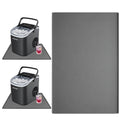 Silicone Ice Makers Countertop Mat Waterproof with Raised Edge Prevents Liquid Spillage, Nugget Ice Machine Countertop Mat with Non-Slip Raised Dots, Portable 19“x12”（Only Mat Not Include Ice Maker）